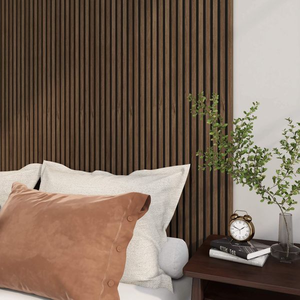 Walnut Brown Acoustic Wood Slat Panel