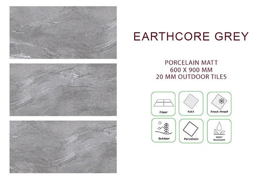 Earthcore Grey 600x900x20mm (Outdoor)