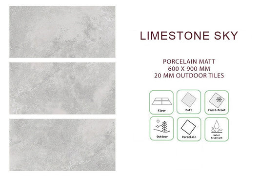 Limestone Sky 600x900x20mm (Outdoor)