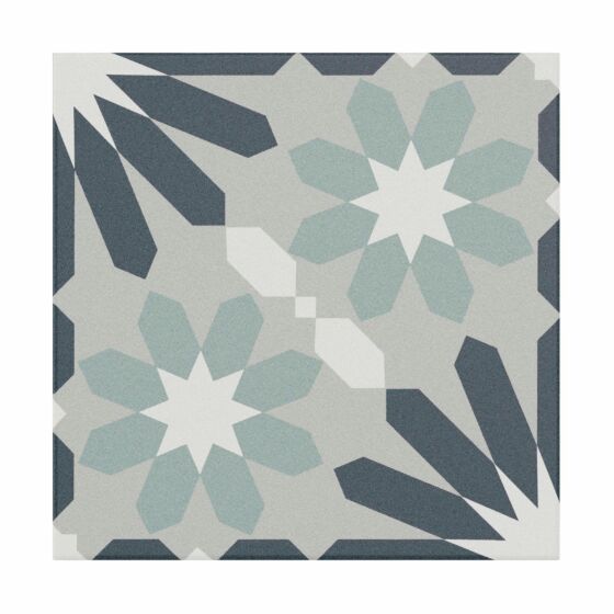 Gaudi Patterned Glazed Ceramic Tile 250x250mm