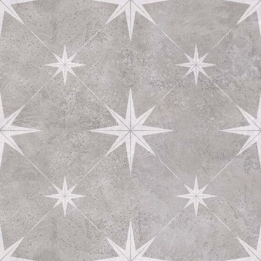 Vincent Grey Patterned Vitrified Ceramic 335x335mm