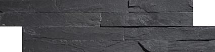 Black Split Face Slate Cladding 100x360mm