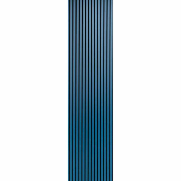 Denim Blue Acoustic Wood Slat Panel