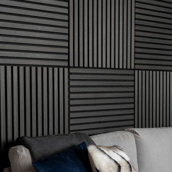 Noir Black Acoustic Wood Panel